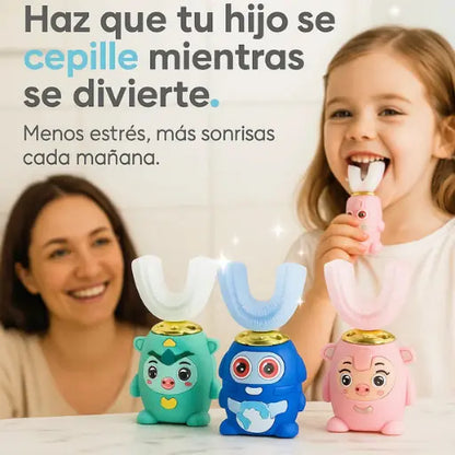 Cepillo En U Electrico Para Niños + Espuma de dientes GRATIS