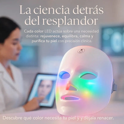 LUMMI® MASCARA LED FACIAL 7 COLORES + OBSEQUIO