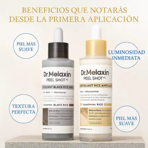 Dr. Melaxin Exfoliante de Arroz & Arroz Negro 60ml