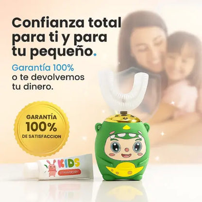 Cepillo En U Electrico Para Niños + Espuma de dientes GRATIS