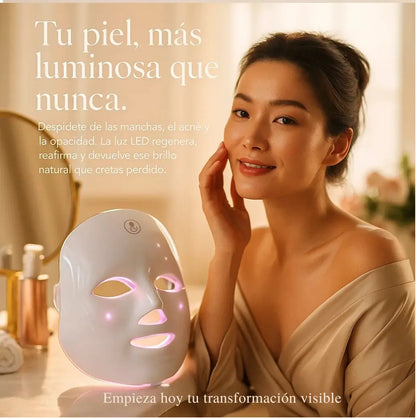 LUMMI® MASCARA LED FACIAL 7 COLORES + OBSEQUIO