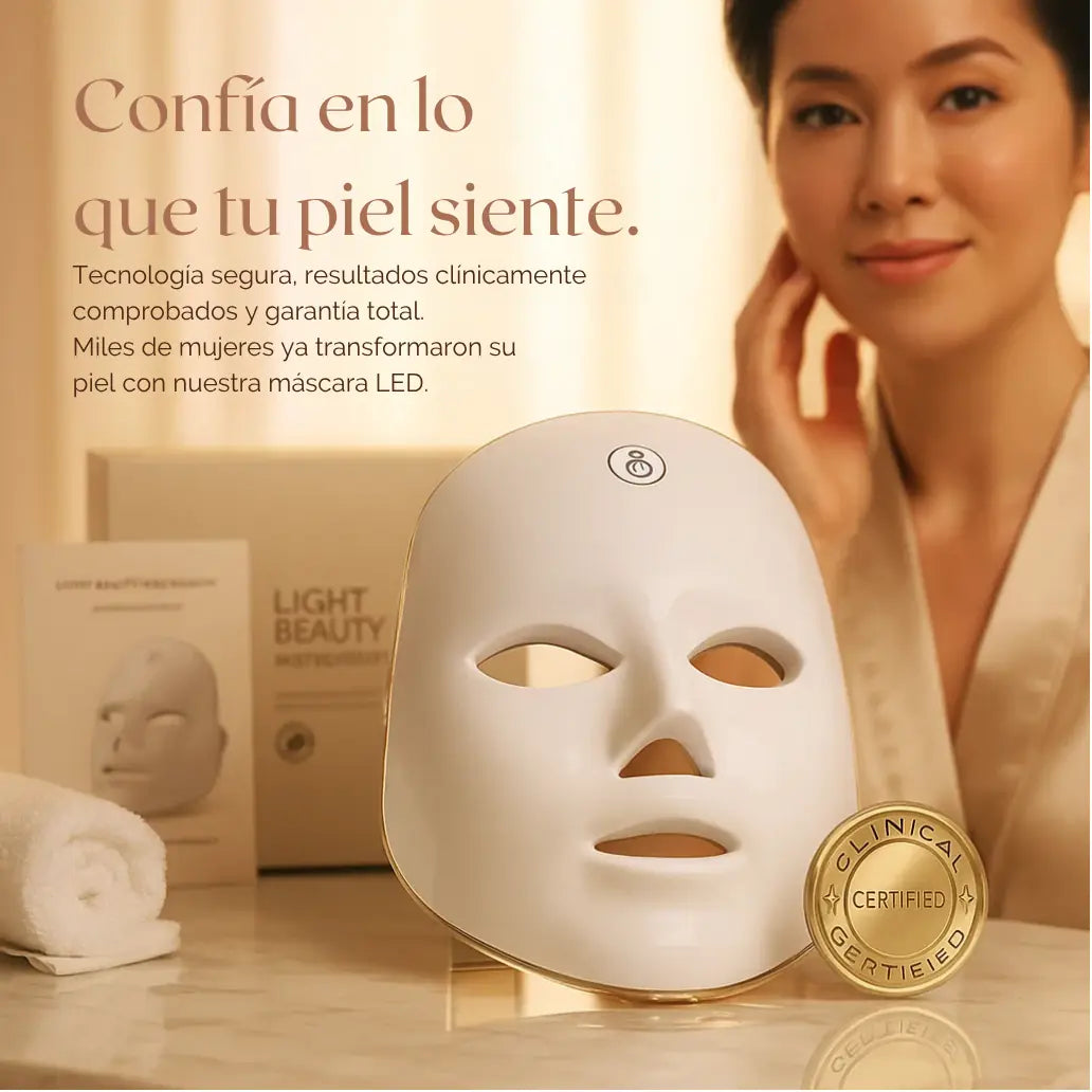 LUMMI® MASCARA LED FACIAL 7 COLORES + OBSEQUIO